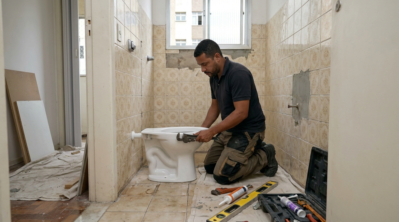 Reforço de vedação sanitária em Belo Horizonte-MG